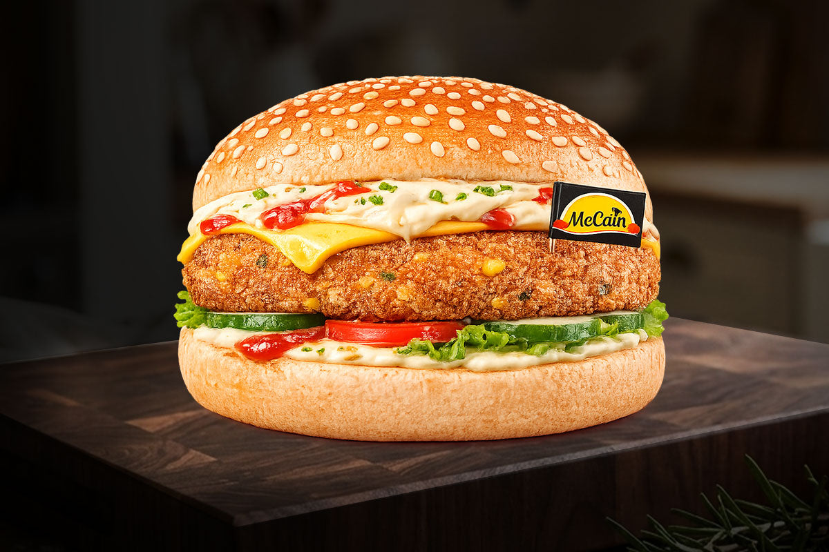 McCain Tikki Cheese burger